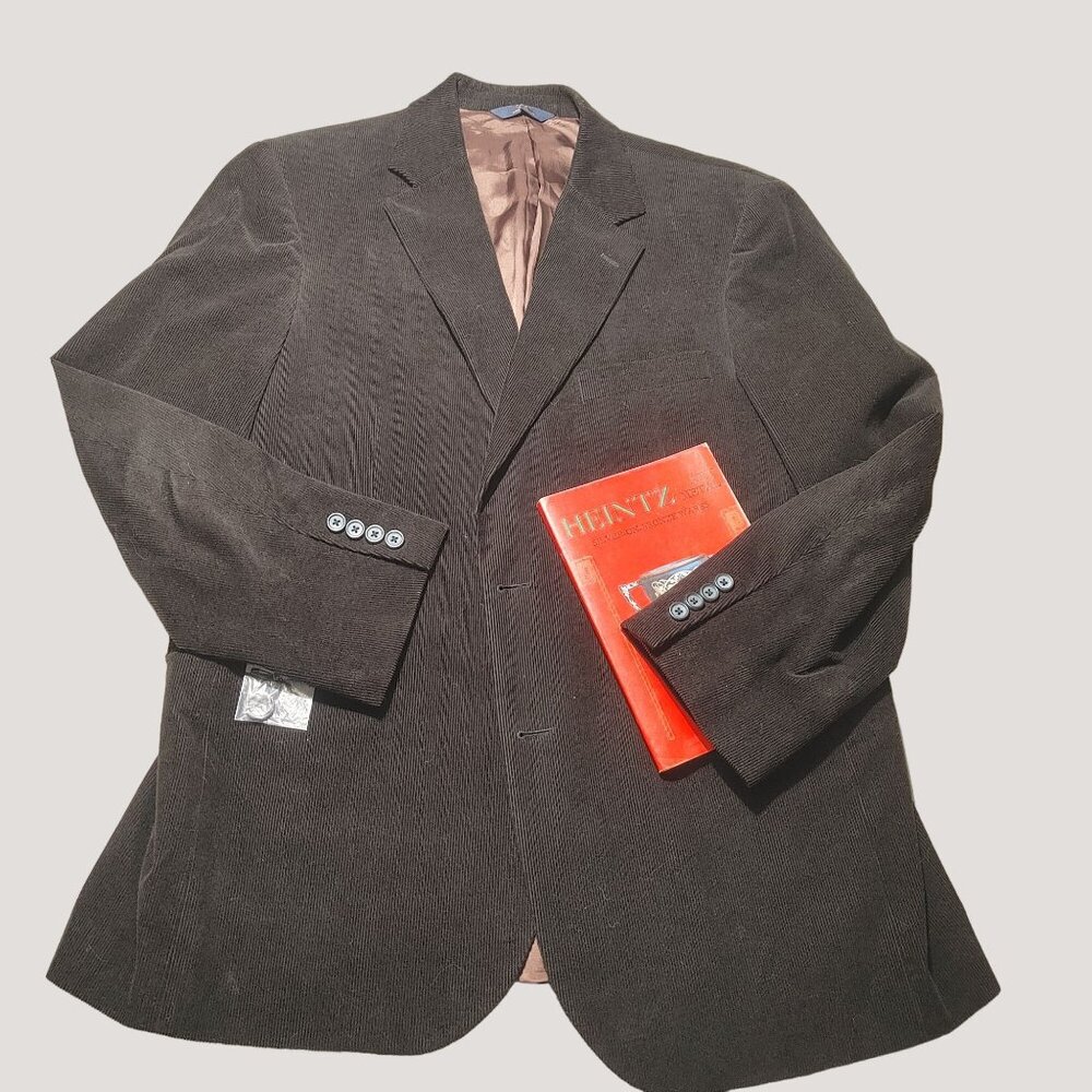 Brooks Brothers 346 Dark Brown Corduroy Mens Sport Coat Blazer 42R Thailand